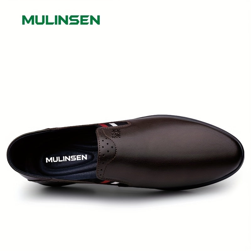 Men's Chinese Characters Embossed Loafer Shoes
