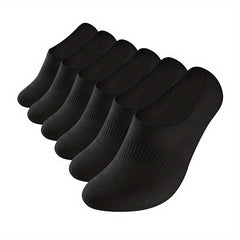 6 Pairs Non-Slip No Show Socks for Men and Women
