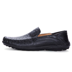 Men's Stitching Loafers Lightweight Slip On Flat Shoes