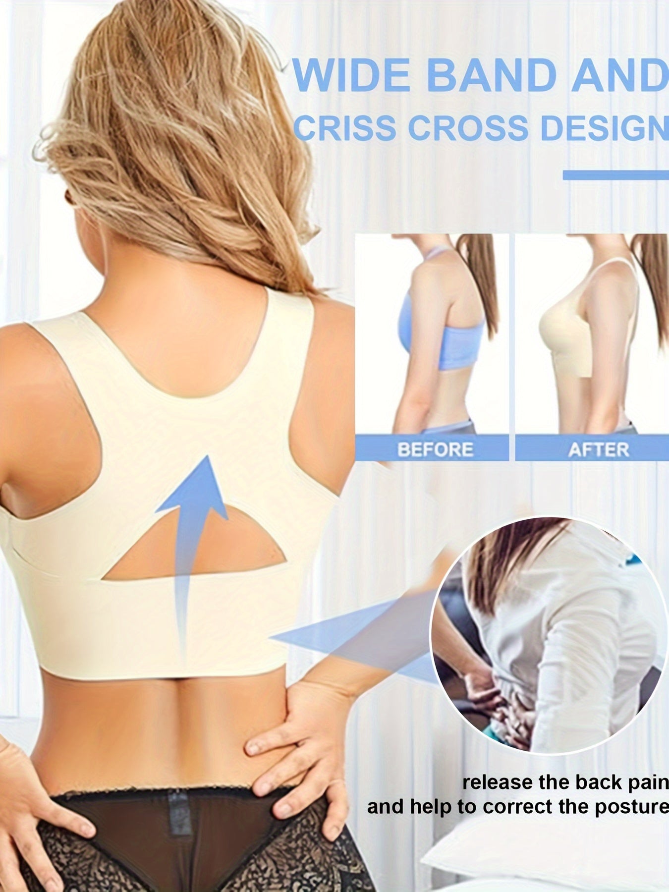 Wirefree Push Up Sports Bra for Yoga and Fitness
