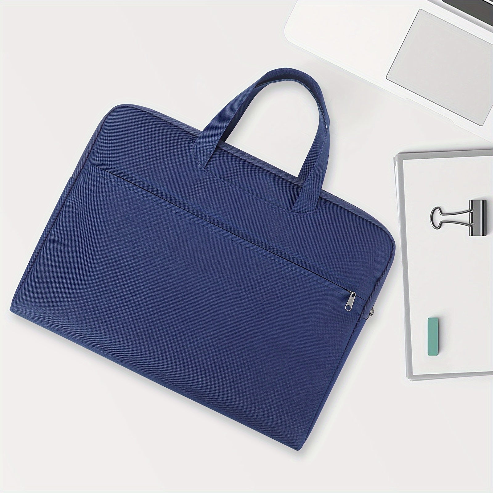 CCidea Portable File Bag Canvas Office File Bag Data Conference Bag