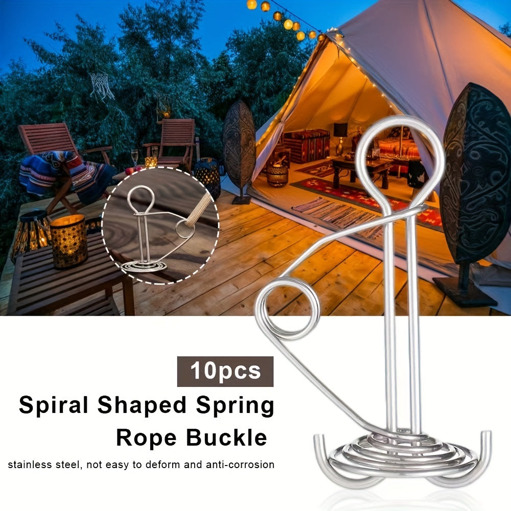 5pcs Stainless Steel Octopus Tent Ground Anchor Pegs for Outdoor Camping