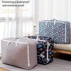 Large Capacity Storage Bag Zipper All Over Pattern Organizer Zipper