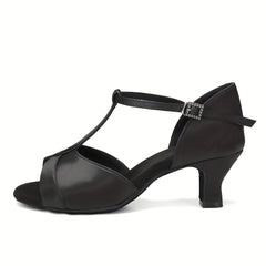 Women's Professional Latin Dance Shoes Medium Heel Lightweight & Comfortable