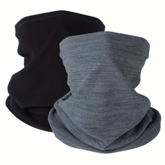 2pcs Plush Windproof Neck Cover for Skiing & Riding