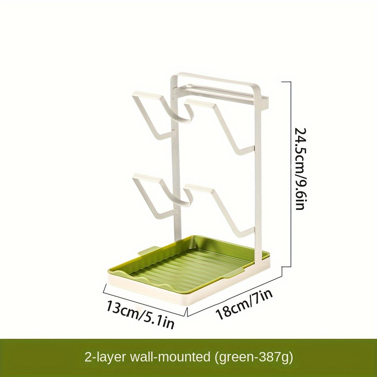 Pot Lid Rack Kitchen Storage Holder Metal Shelf