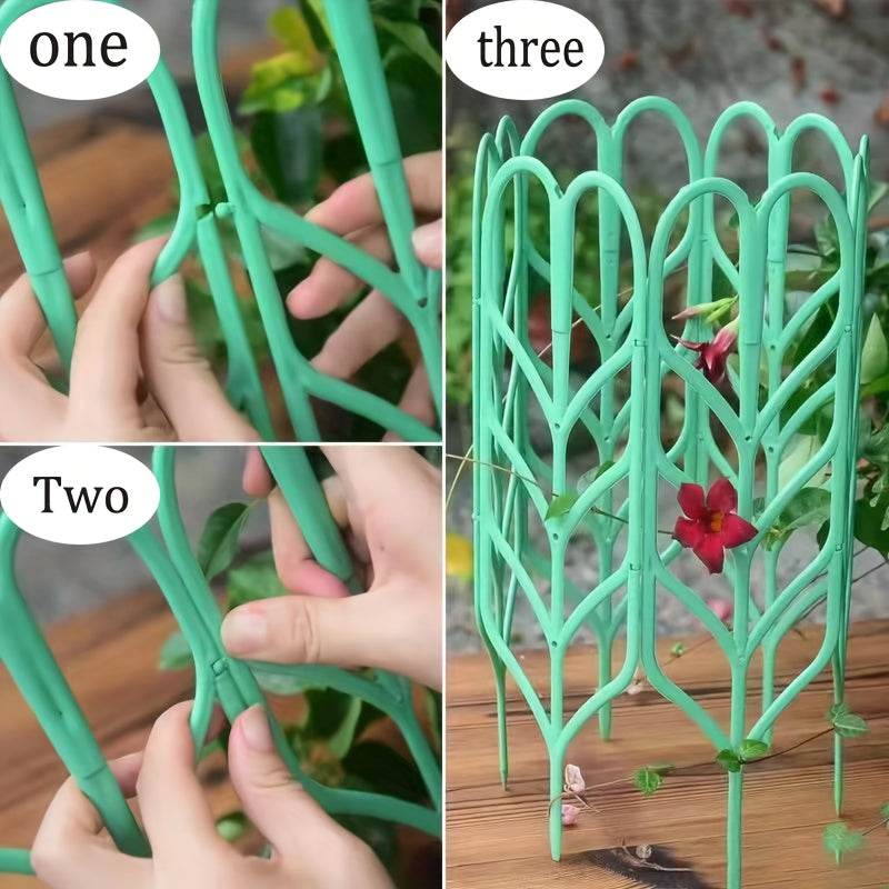3pcs Reusable Plant Climbing Frame Splicing Flower Frame Potted Garden