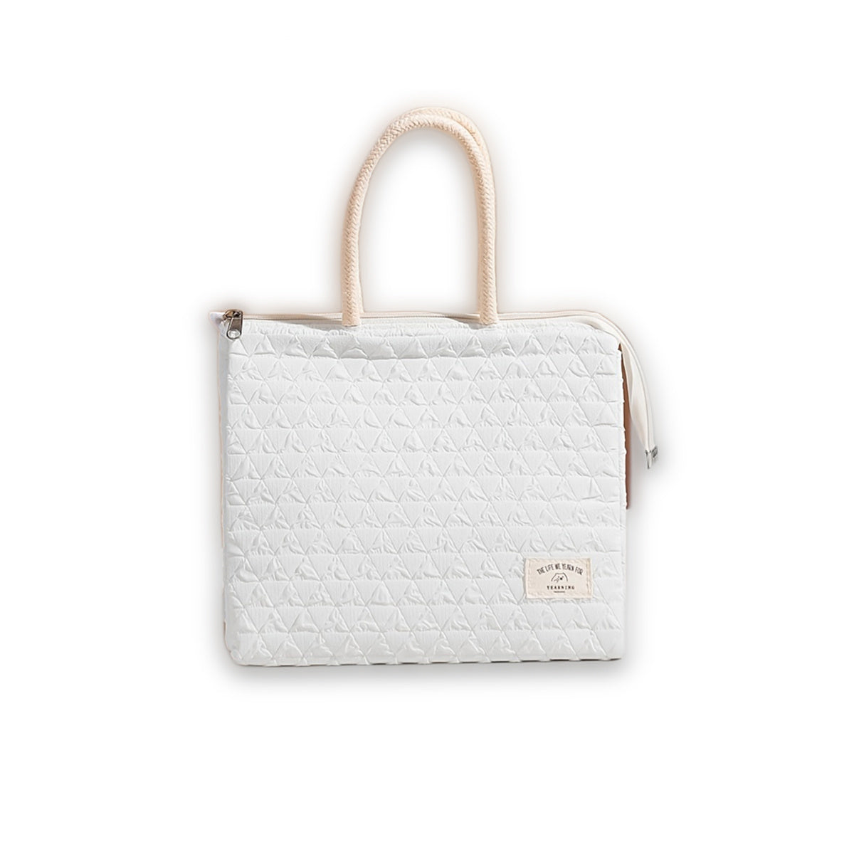 Quilted Insulated Lunch Bag Leakproof Handheld Box