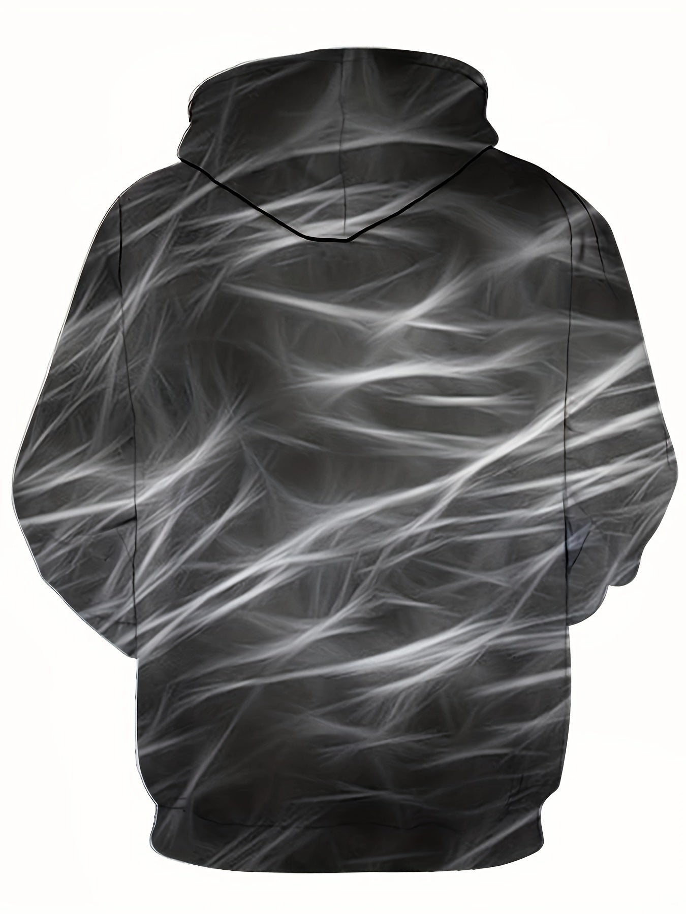 Irregular Pattern Print Hoodie For Men
