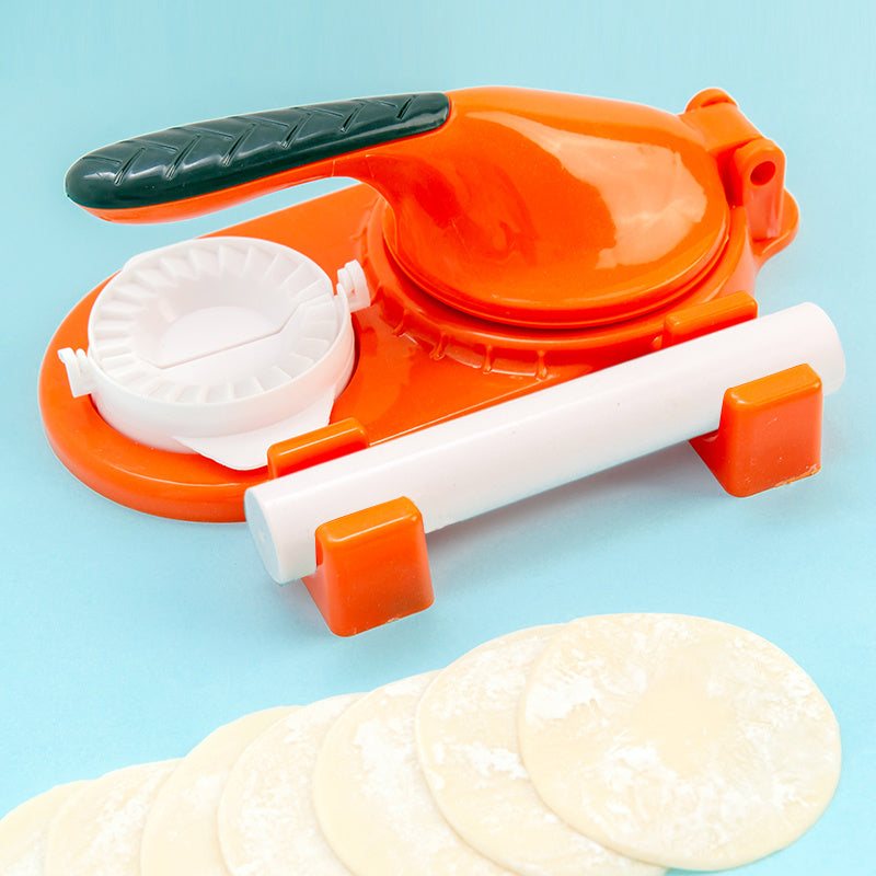 Dumpling Leather Mold and Rolling Pin Set for Homemade Dumplings