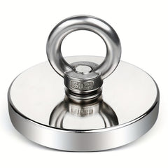 1pc 2" Diameter 60mm Neodymium Fishing Magnet 500 lbs Pull Force Rare Earth