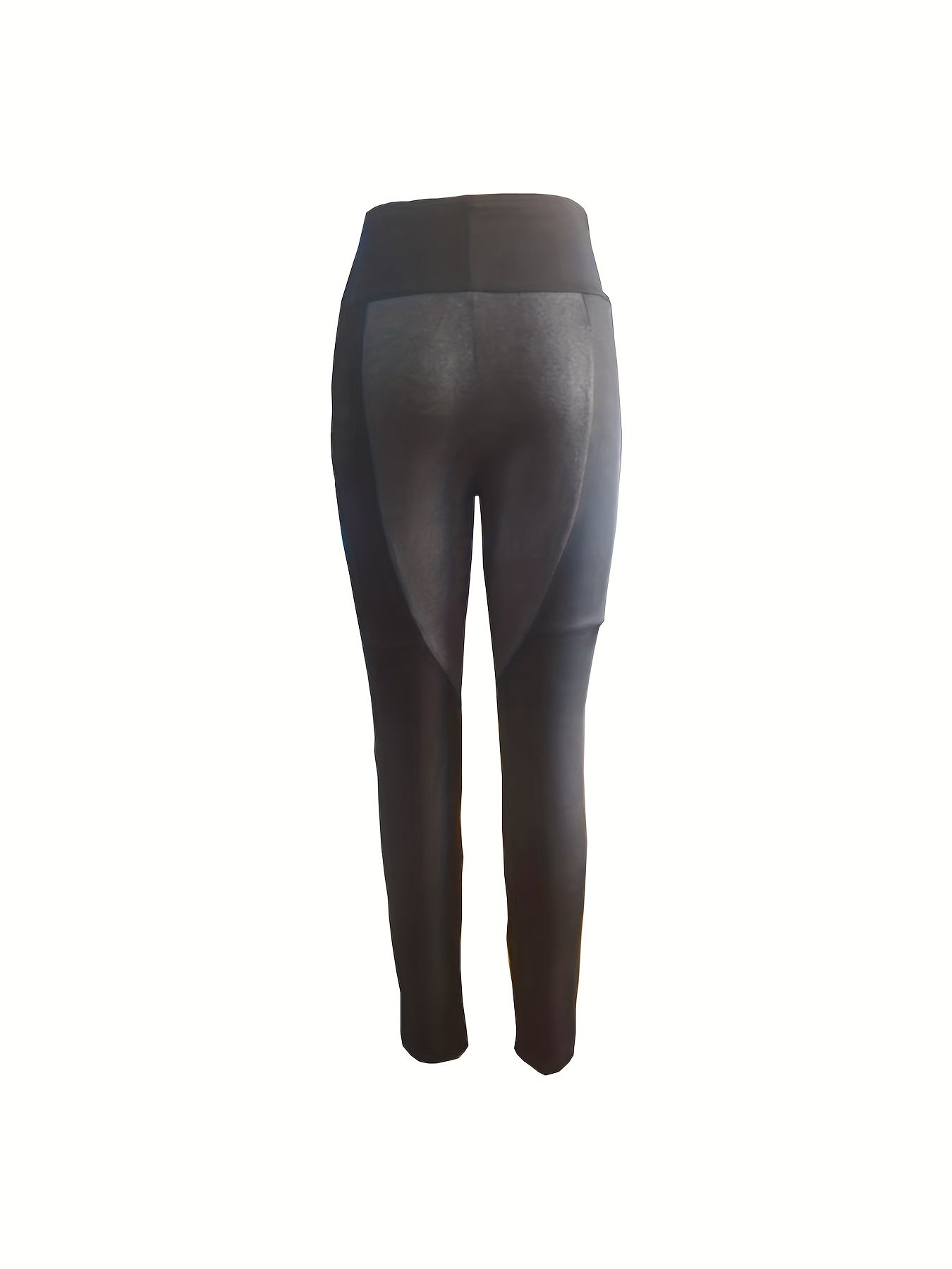 Solid High Waist Leggings Long Length Workout Leggings