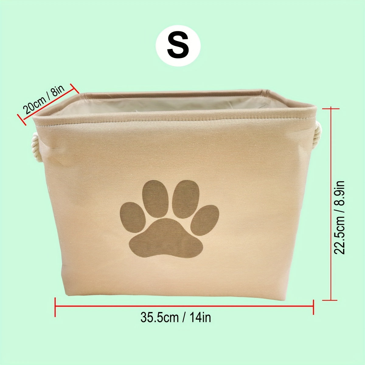 Fabric Organizing Basket Dog Storage Bin Bag Organizer Basket