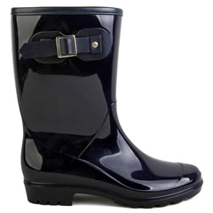 Waterproof Non Slip Rain Boots with PVC Buckle Decor