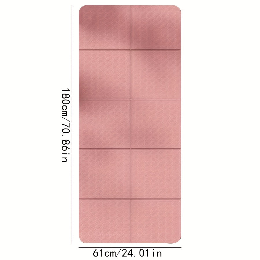 Portable TPE Yoga Mat Lightweight Double-sided Non-slip