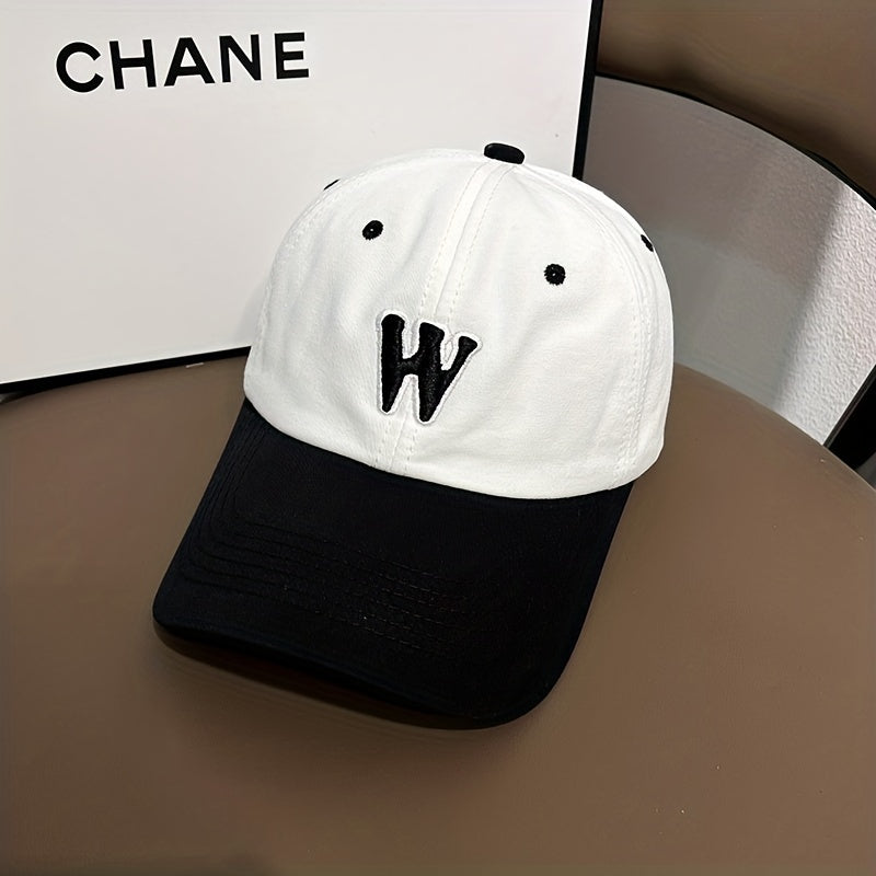3D Embroidery Letter W Baseball Cap Hat For Men