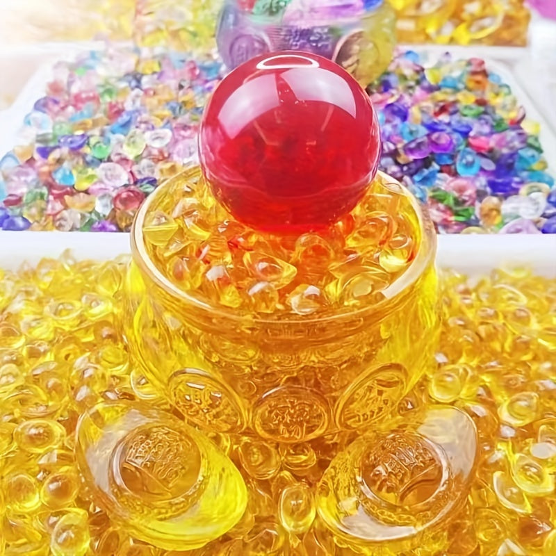 Red Lucky Pearl Rice Jar Wealth Gathering Treasure Home Decor