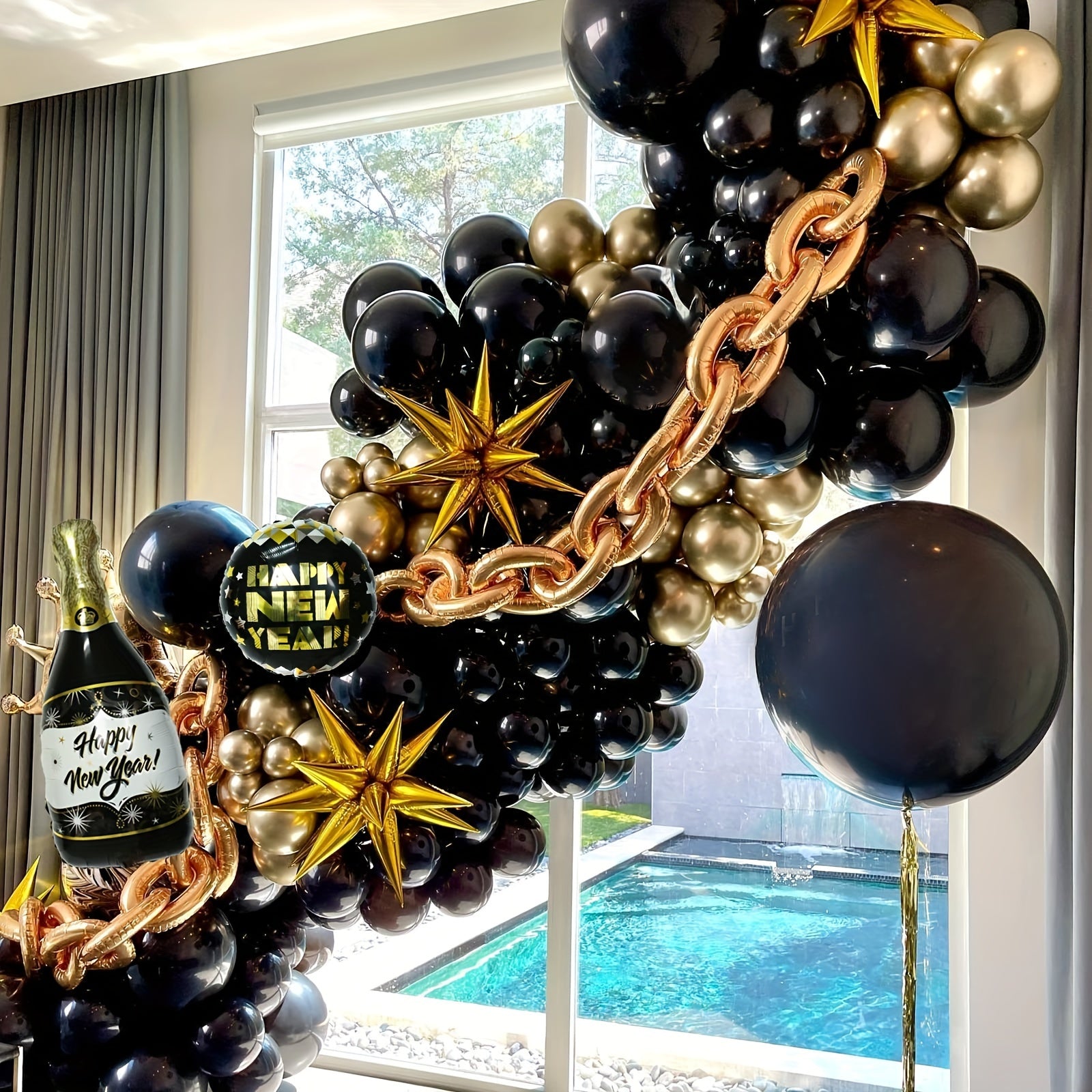 Golden Star Balloons for Party Decoration