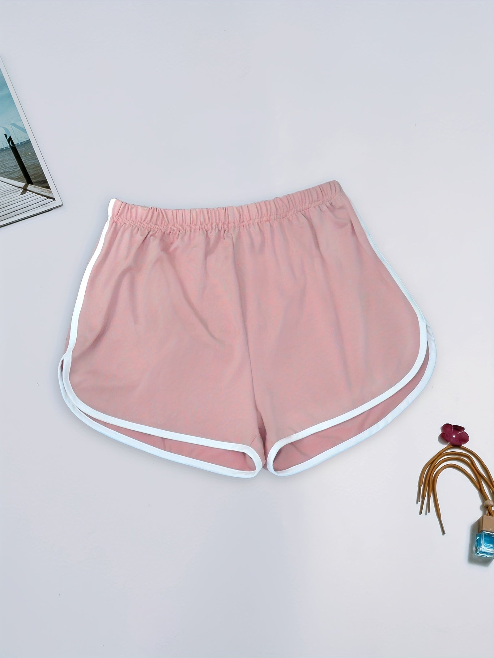 Soft & Comfy Elastic Waistband Shorts Women's Sleepwear