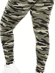 Camo Print High Stretch Yoga Leggings