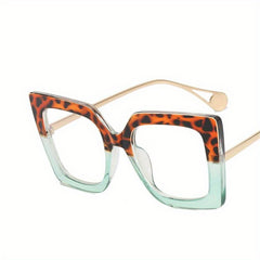 Square Frame Clear Lens Glasses Anti Light Reading Glasses