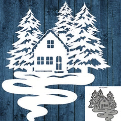 House Building Metal Cutting Dies Stencil DIY Scrapbooking