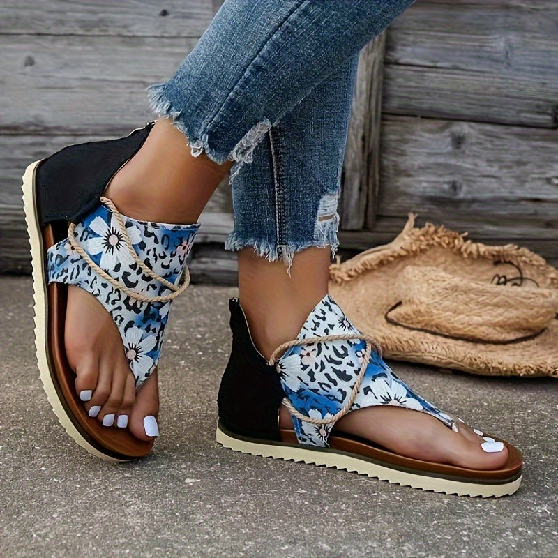 Women's Outdoor Floral Sandals Soft Sole Anti Slip Casual Shoes