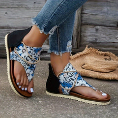 Women's Outdoor Floral Sandals Soft Sole Anti Slip Casual Shoes