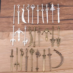 DIY Alloy Jewelry Accessories & Weapon Earrings