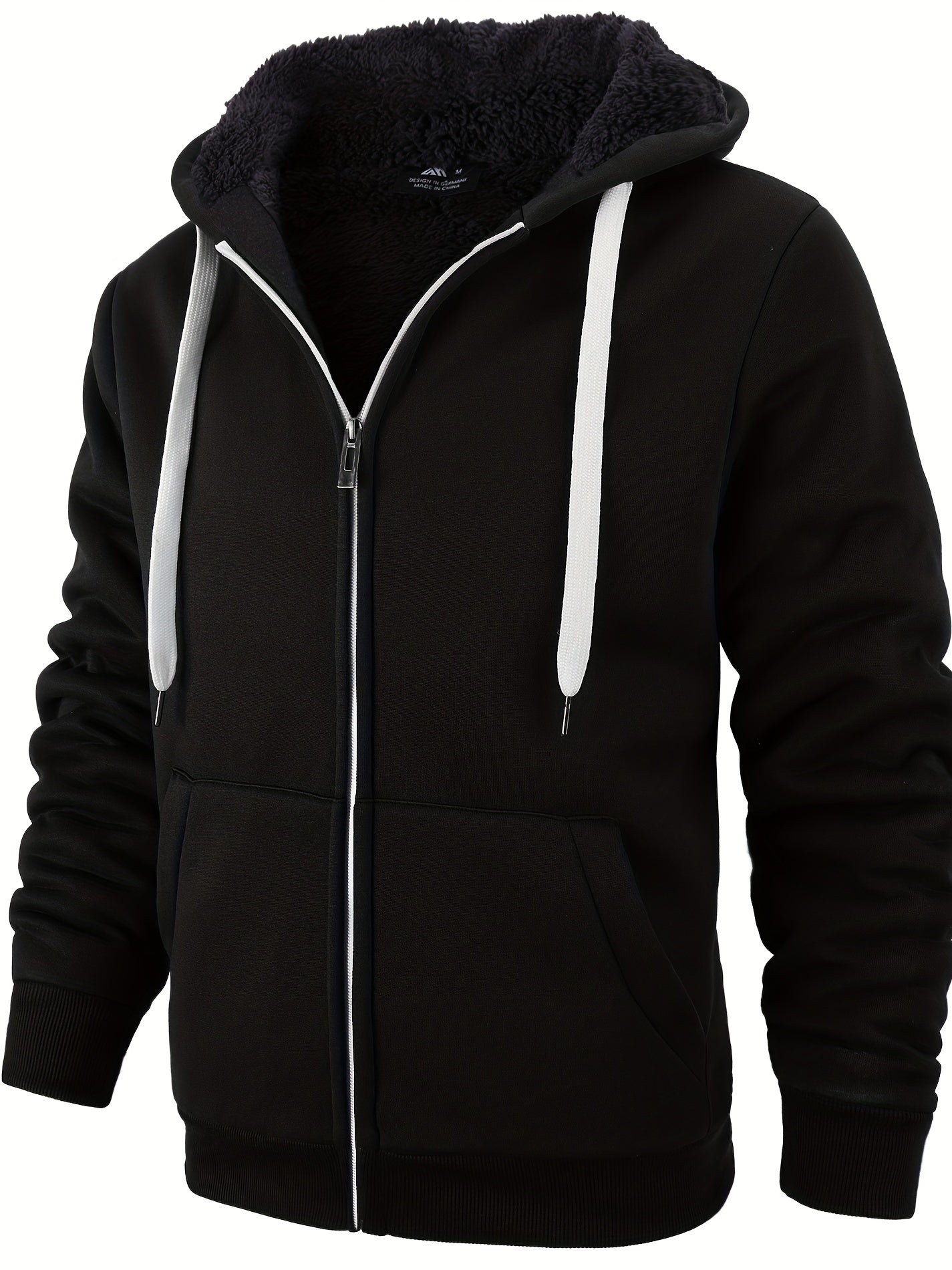 Men's Thick Fleece Lined Hooded Jacket