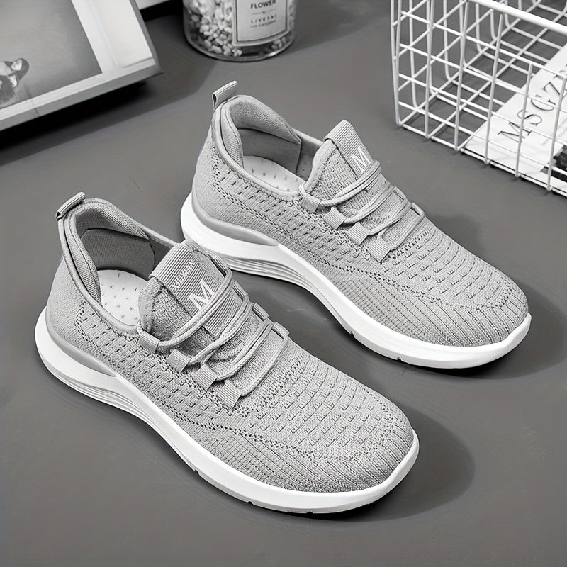 Women's Lace Up Knit Sneakers Breathable Lightweight Sport Shoes