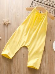 Baby Girls Casual Halter Rompers Jumpsuits for Beach Vacation