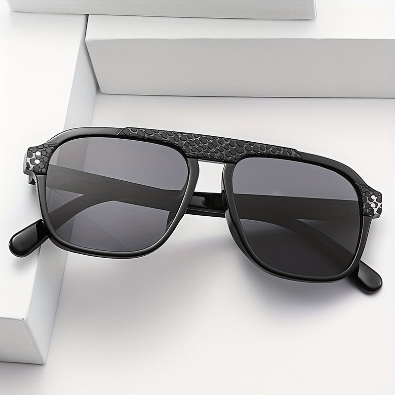 Vintage Aviator Snakeskin Sunglasses for Men, Polarized