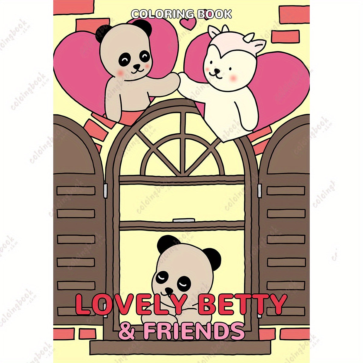 Deluxe Betty and Friends Coloring Book for Adults - 22 Thickened Pages