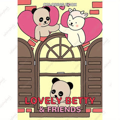 Deluxe Betty and Friends Coloring Book for Adults - 22 Thickened Pages