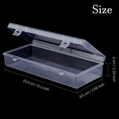 Small Plastic Storage Box with Hinge Cover for Beads & Crafts