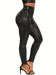 Leopard Print Yoga Pants High Waist Workout Leggings