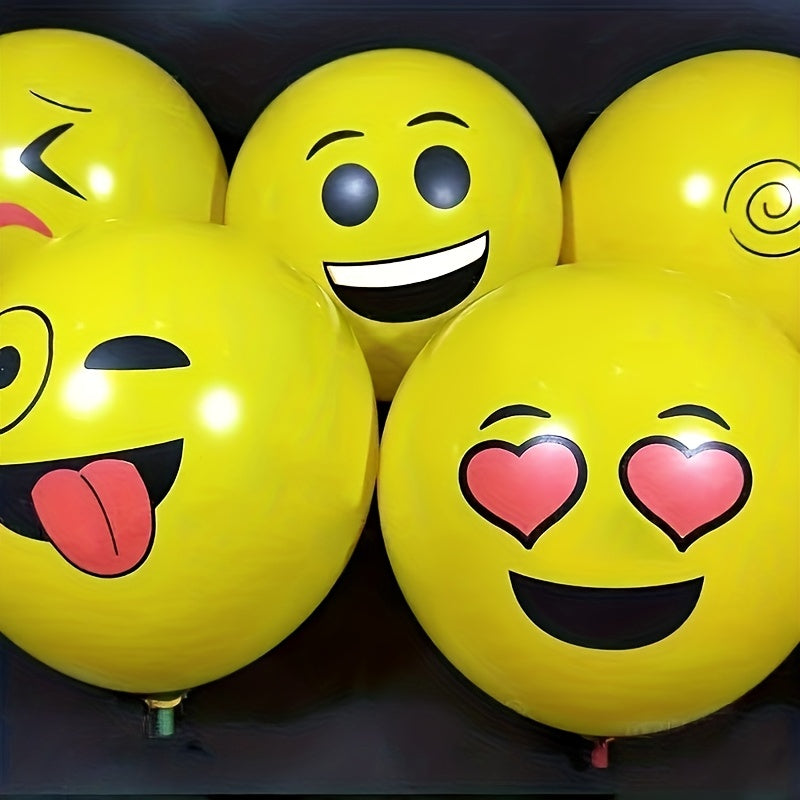 10pcs Funny Expression Cartoon Balloon 30-48cm 2.8G Decoration Toys