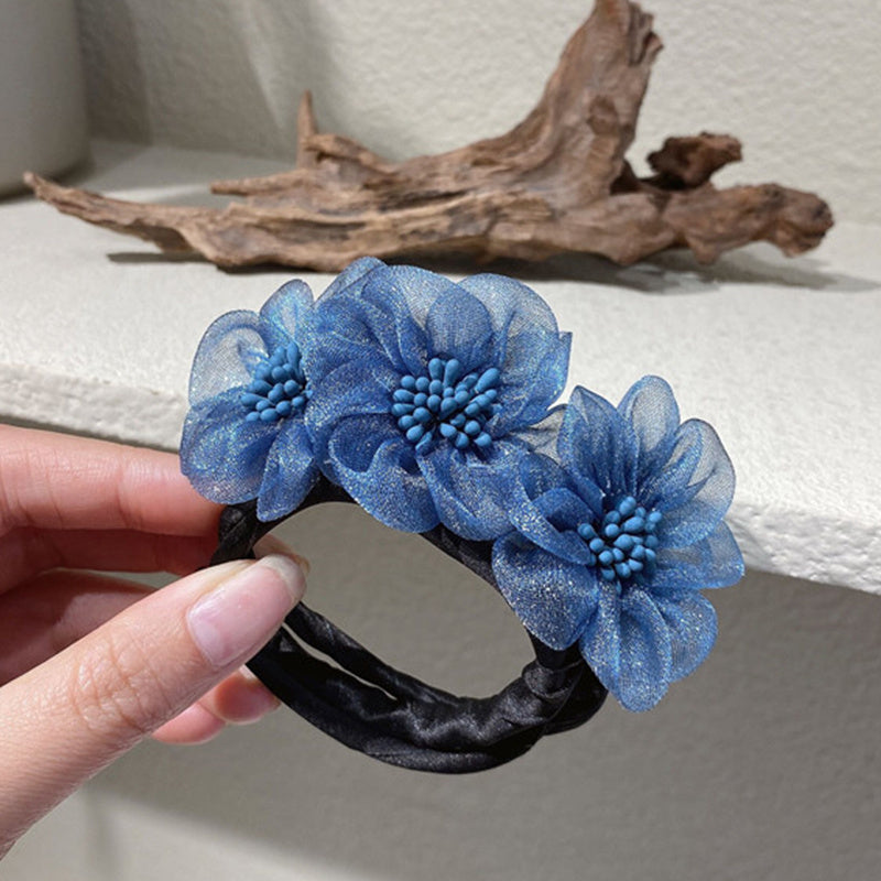 Flower Floral Hair Bun Maker Hair Ball Curler Hair Accessories