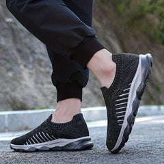 Men's Lace-up Slip-on Sneakers, Lightweight & Breathable