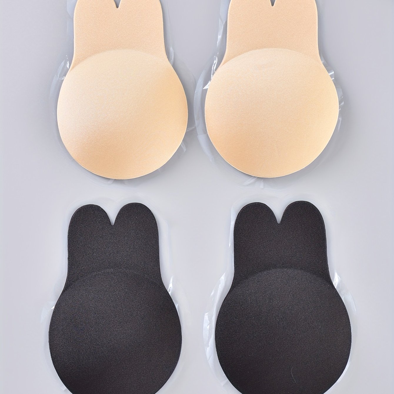 2 Pairs Plus Size Rabbit Ears Breast Lift Bras Set