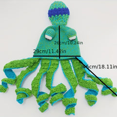 Funny Octopus Christmas Hat Knitted Winter Beanie Gift