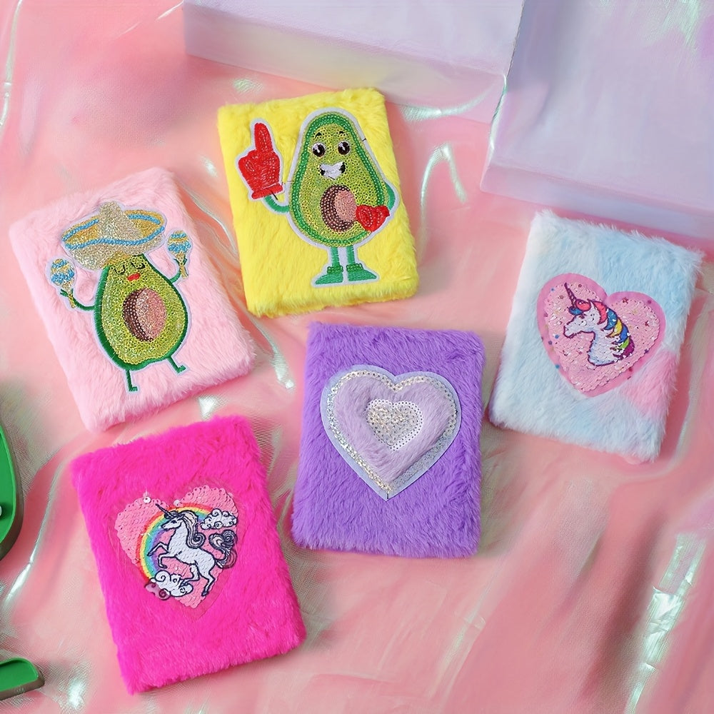 Avocado Cartoon Notebook - Creative Diary for Girls
