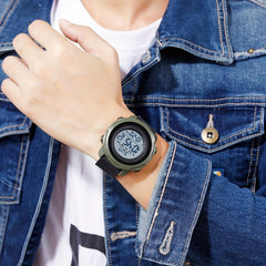 Unisex Waterproof Digital Sports Watch Alarm LED Backlight