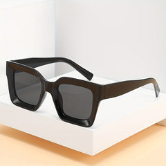 Men's Large Square Frame PC Sunglasses with Anti-pressure Paper Box