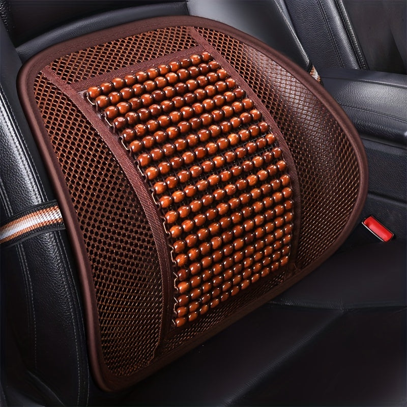 Wooden Beaded Car Lumbar Support for Summer