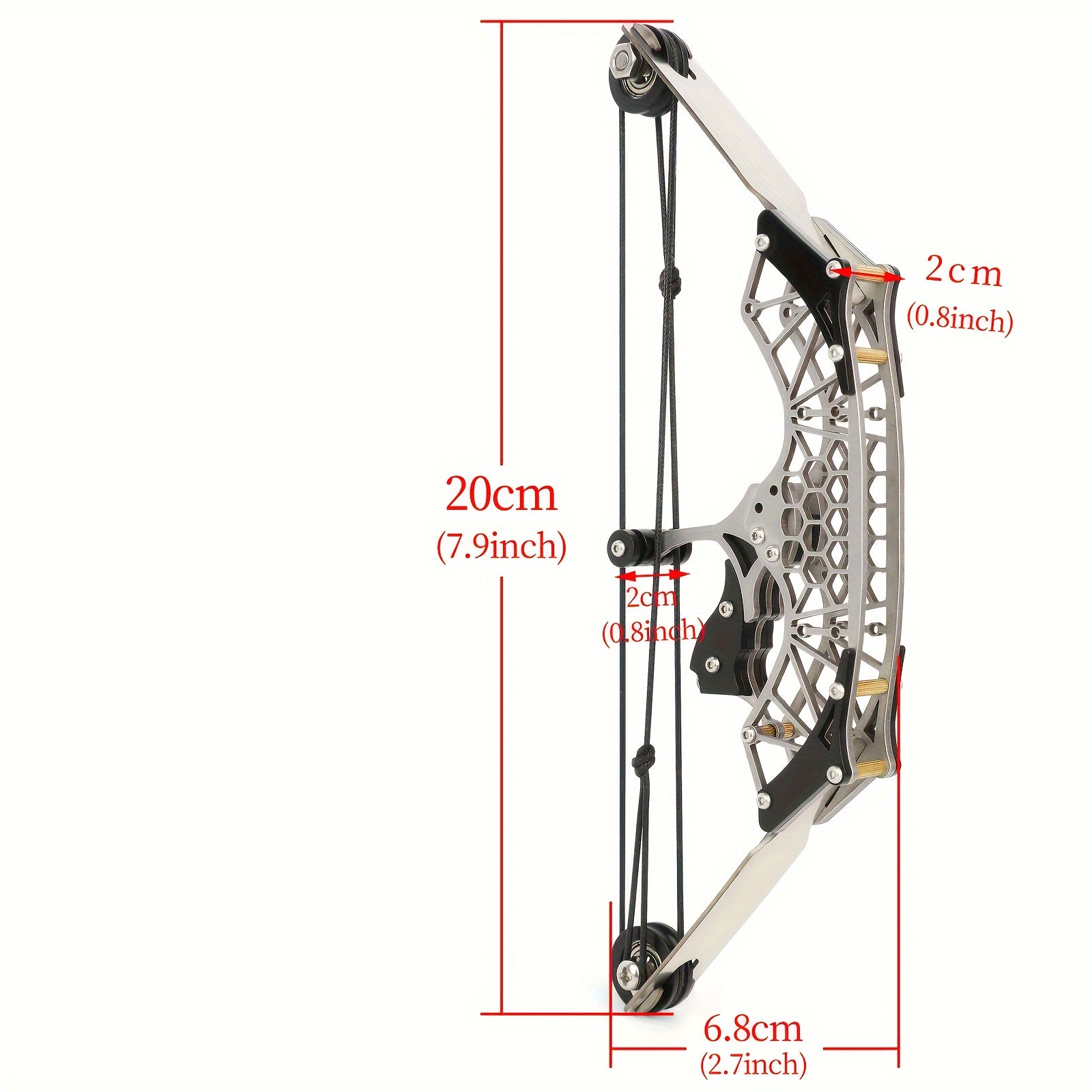 Mini Composite Bow Toy Stainless Steel Pulley Decompression