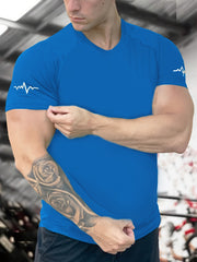 Men's Quick Dry Stretch Crew Neck Tee Shirt