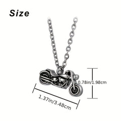 Motorcycle Cremation Jewelry Pendant Locket Memorial Ashes Holder Urn