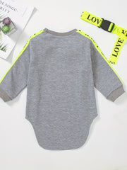 Girls' Side Taping Crew Neck Buckle Belt Dress For Party Going Out